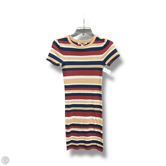 Dress Casual Midi By Forever 21 In Multi-colored, Size: Xs