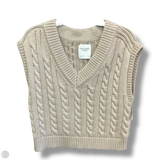 Vest Sweater By Abercrombie And Fitch In Brown, Size: S