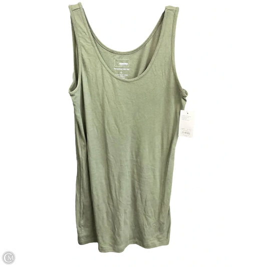 Tank Top By Sonoma In Green, Size: L