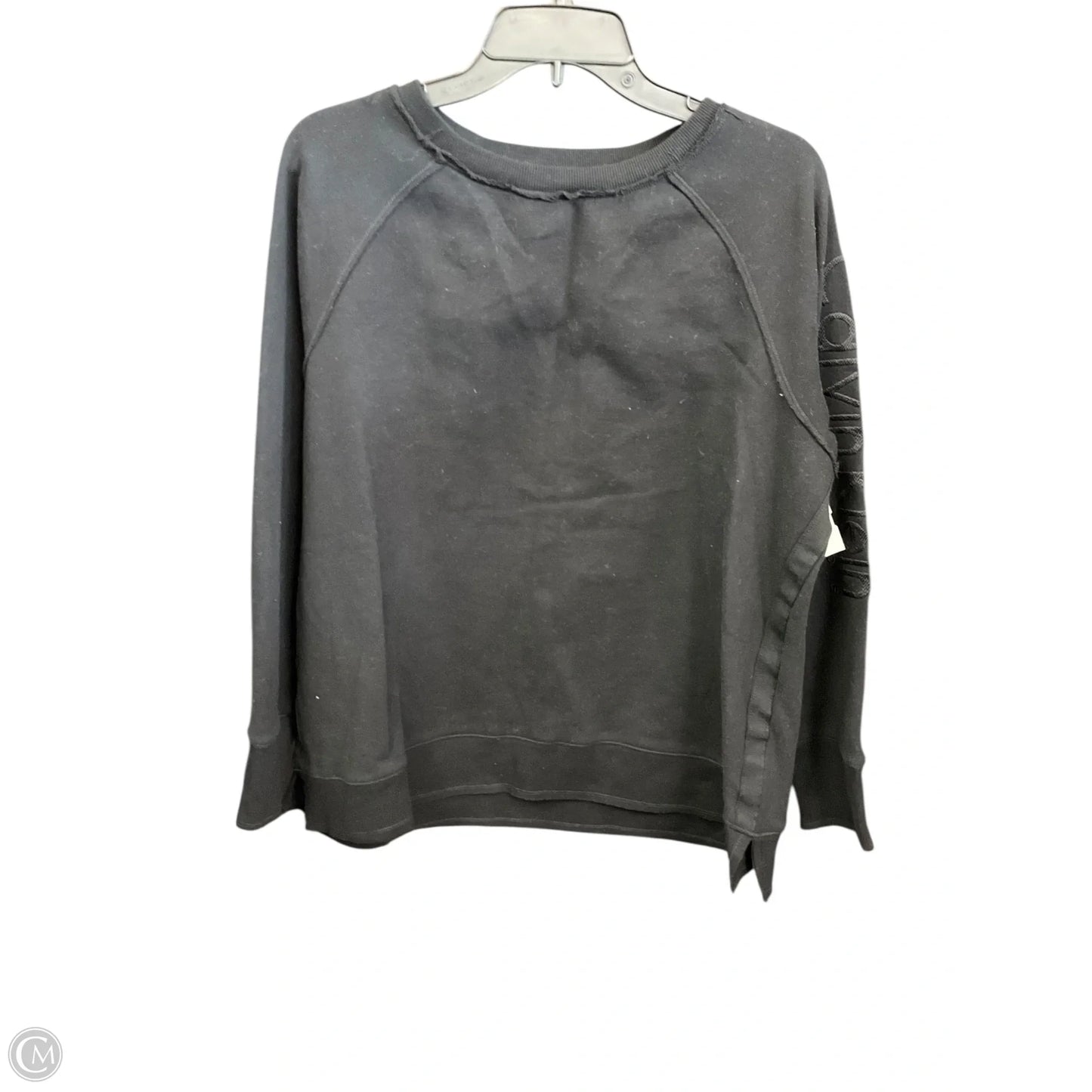 Sweatshirt Crewneck By Calvin Klein In Black, Size: 1x