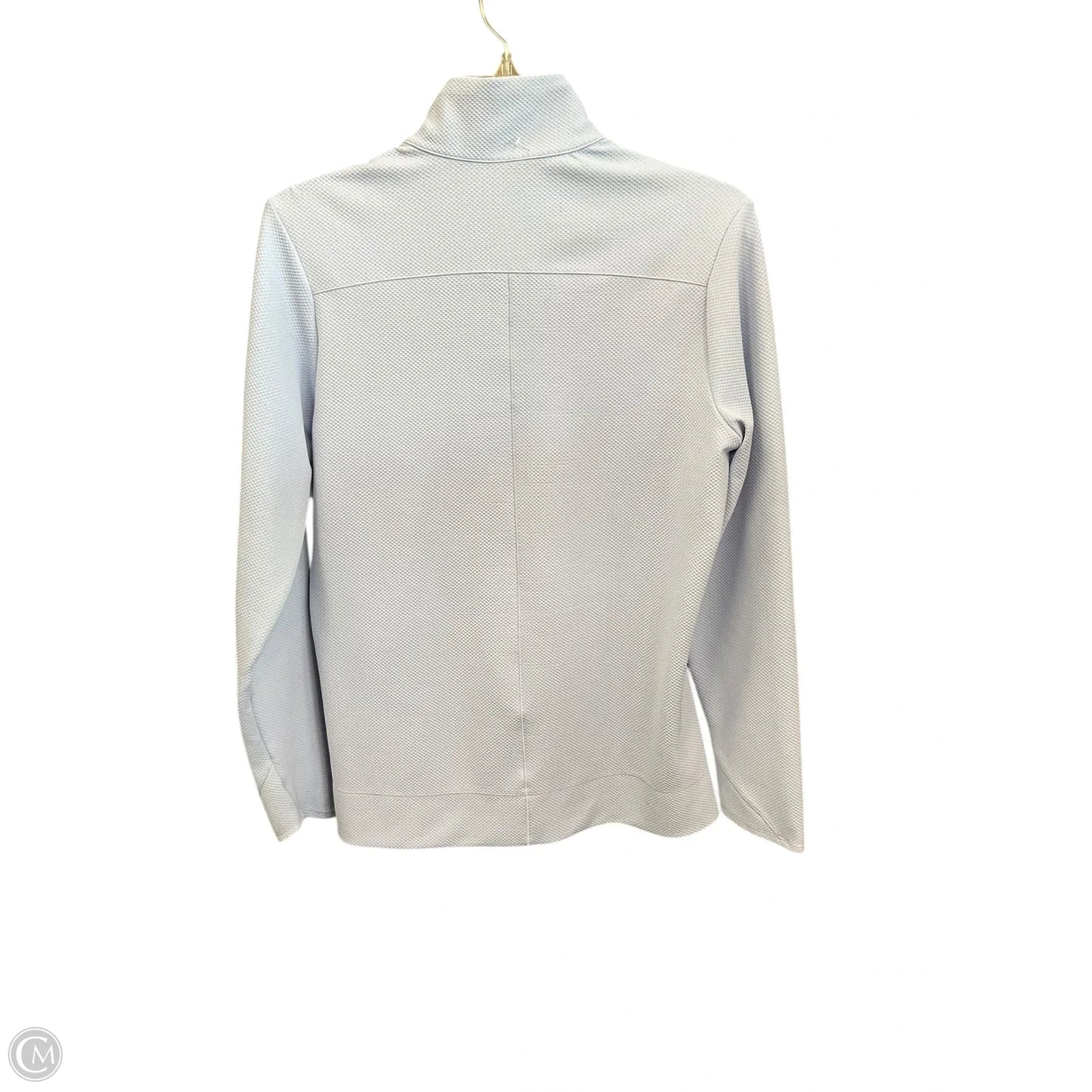 Athletic Top Long Sleeve Collar By Nike Apparel In Blue, Size: S