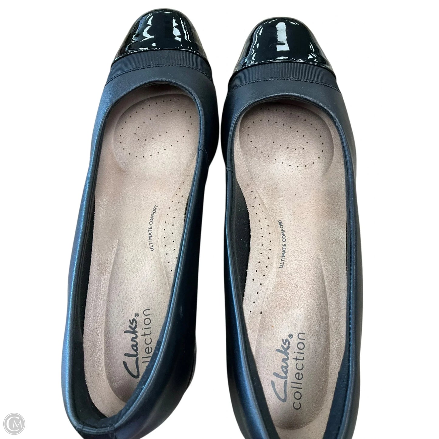 Shoes Flats By Clarks In Black, Size: 11
