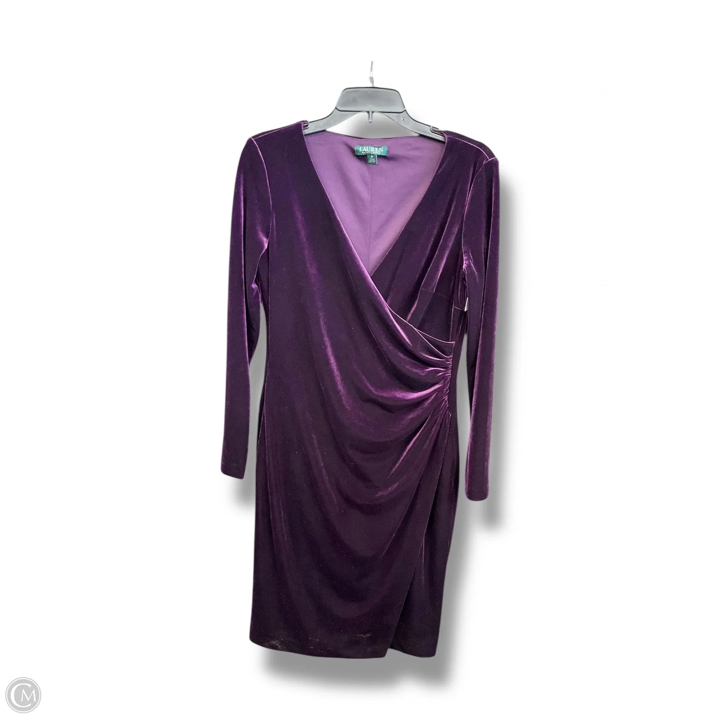 Dress Party Long By Lauren By Ralph Lauren In Purple, Size: M