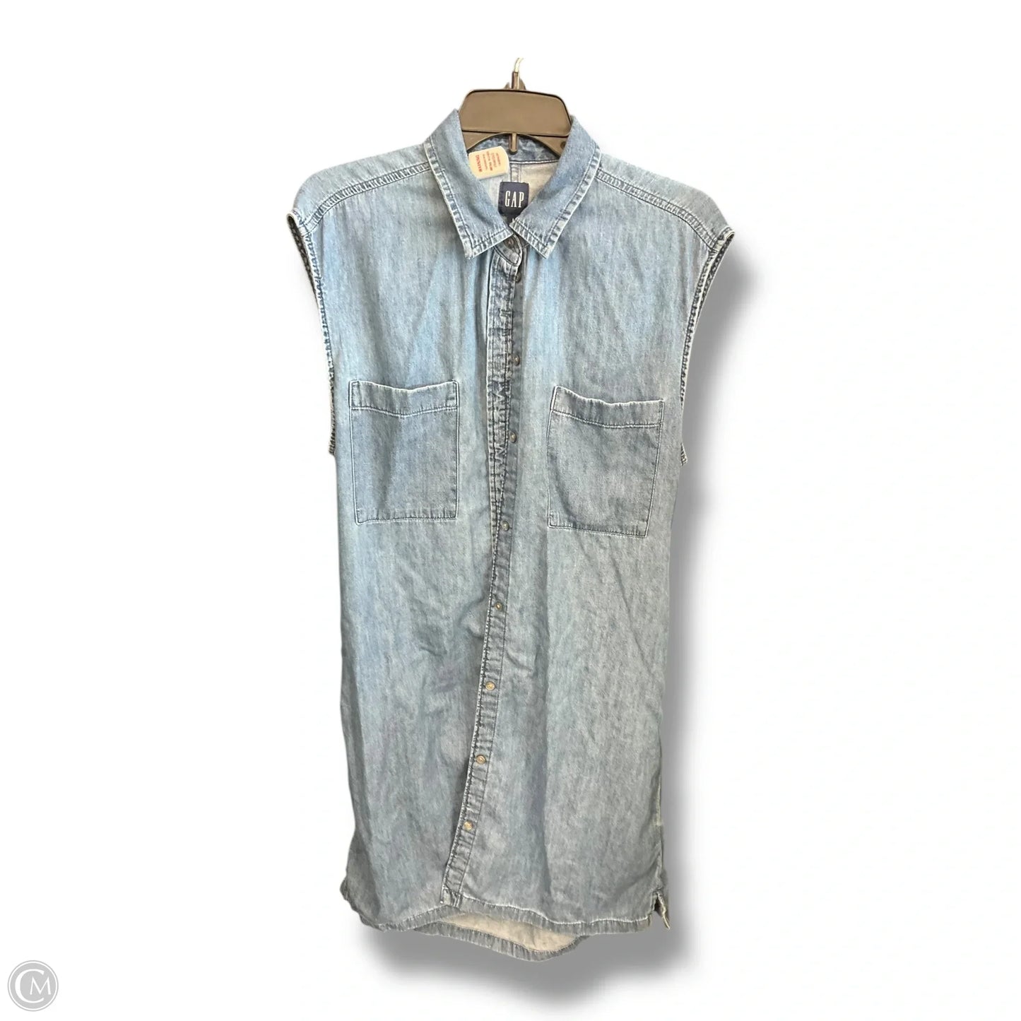 Vest Other By Gap In Blue Denim, Size: L