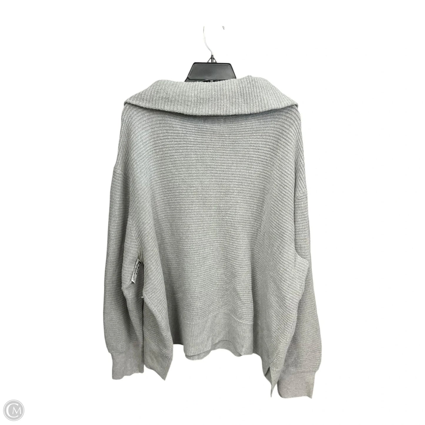 Sweater By Sonoma In Grey, Size: 3x