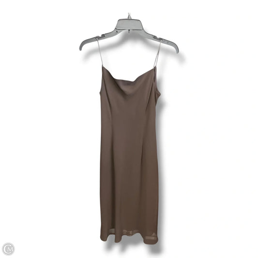 Dress Casual Midi By Sandra Darren In Brown, Size: S