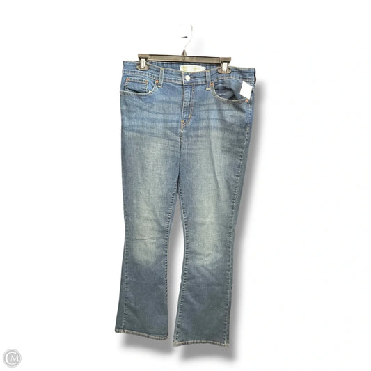 Jeans Boot Cut By Levis Signature In Blue Denim, Size: 14