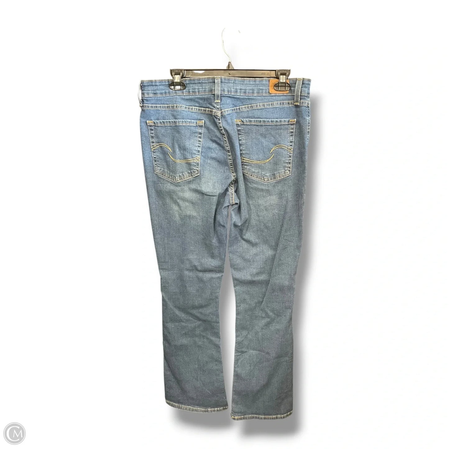 Jeans Boot Cut By Levis Signature In Blue Denim, Size: 14