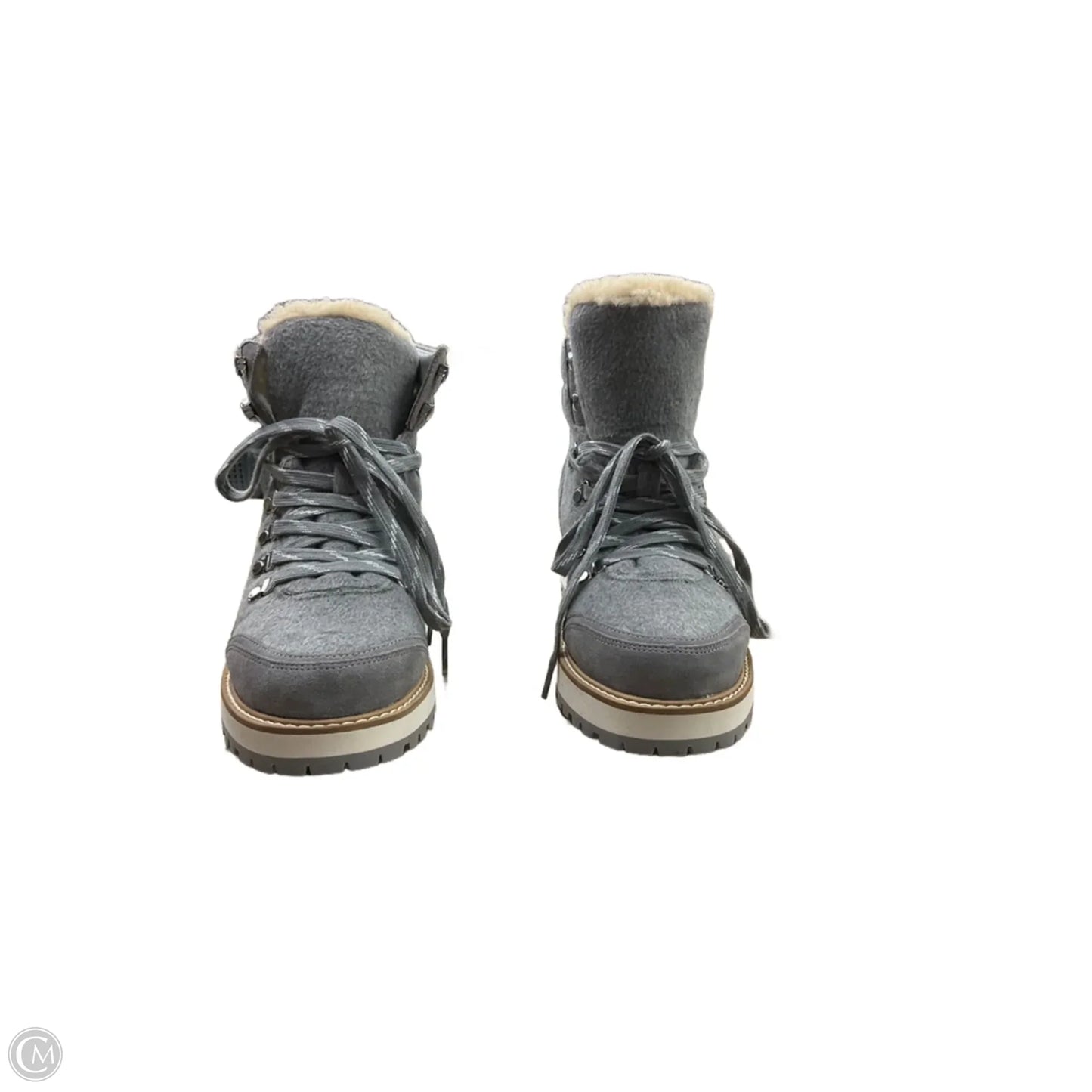 Boots Ankle Heels By Talbots In Grey, Size: 7.5