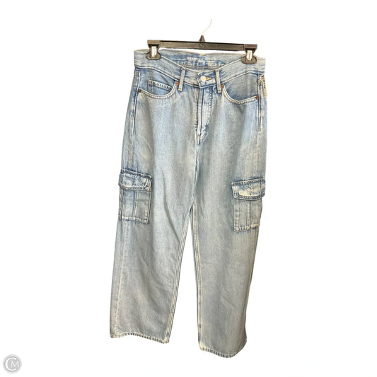 Jeans Wide Leg By Old Navy In Blue Denim, Size: 4