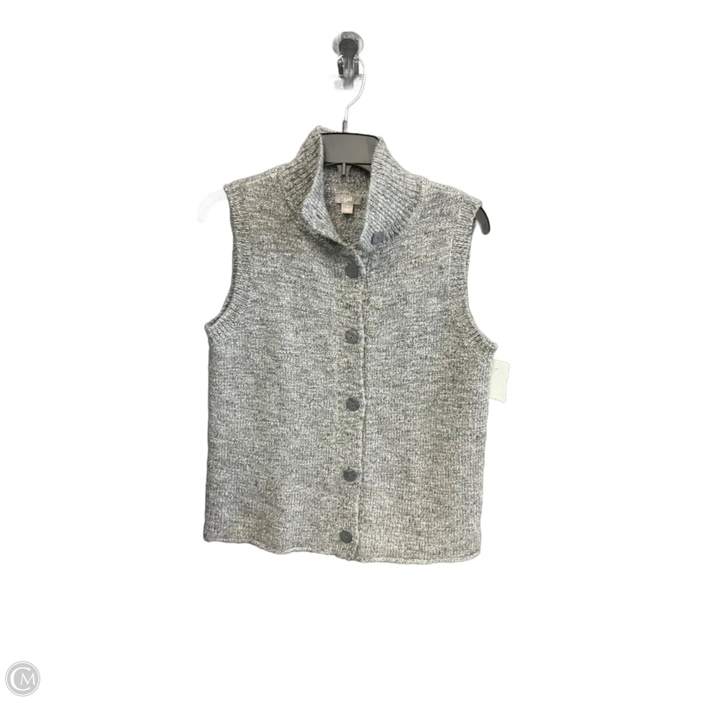Vest Sweater By J. Jill In Grey, Size: S