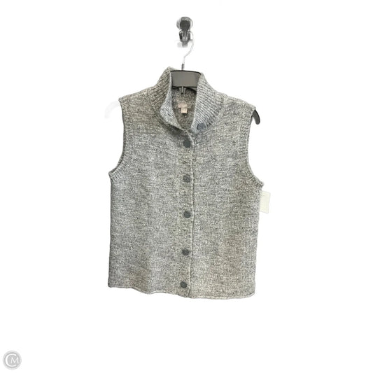 Vest Sweater By J. Jill In Grey, Size: S