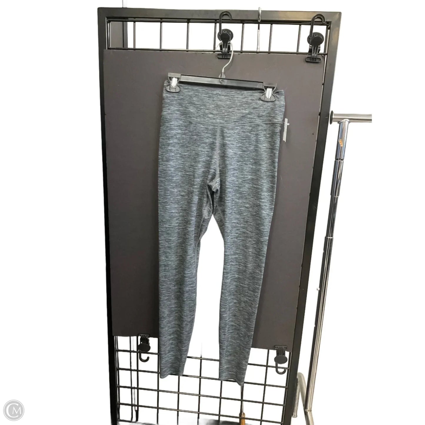 Athletic Leggings By Nike Apparel In Grey, Size: L