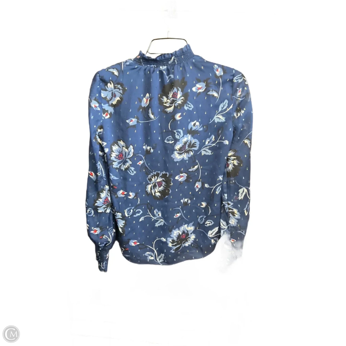 Top Long Sleeve By White House Black Market In Blue, Size: Xs