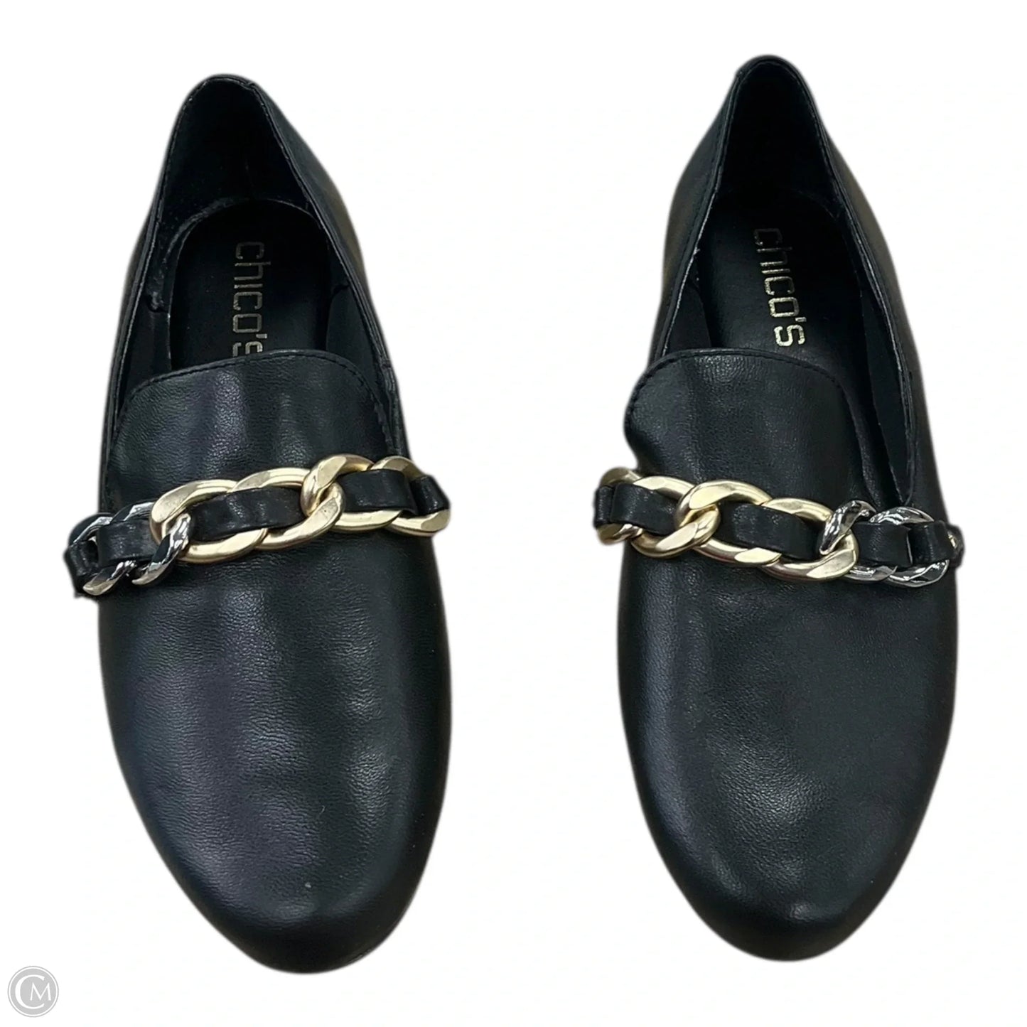 Shoes Flats By Chicos In Black, Size: 6