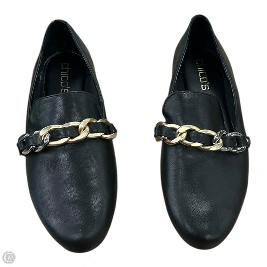 Shoes Flats By Chicos In Black, Size: 6