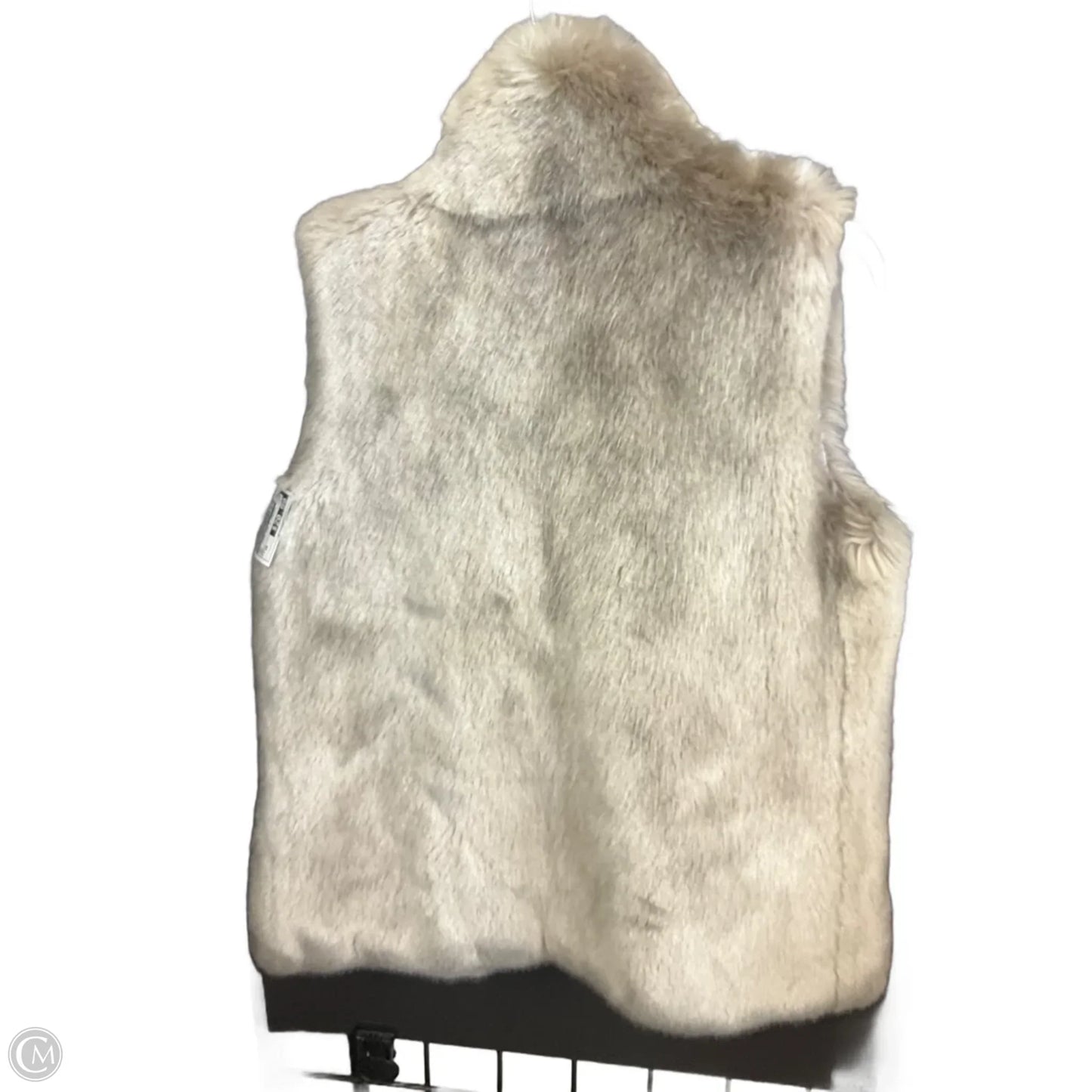 Vest Faux Fur & Sherpa By Calvin Klein In Tan, Size: Xs
