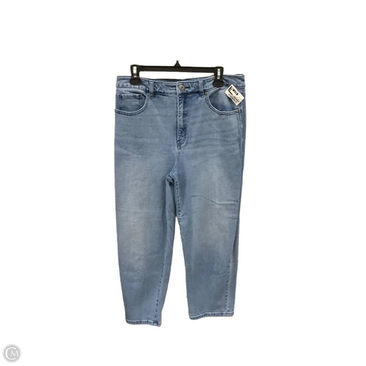Jeans Straight By Style And Company In Blue Denim, Size: 14