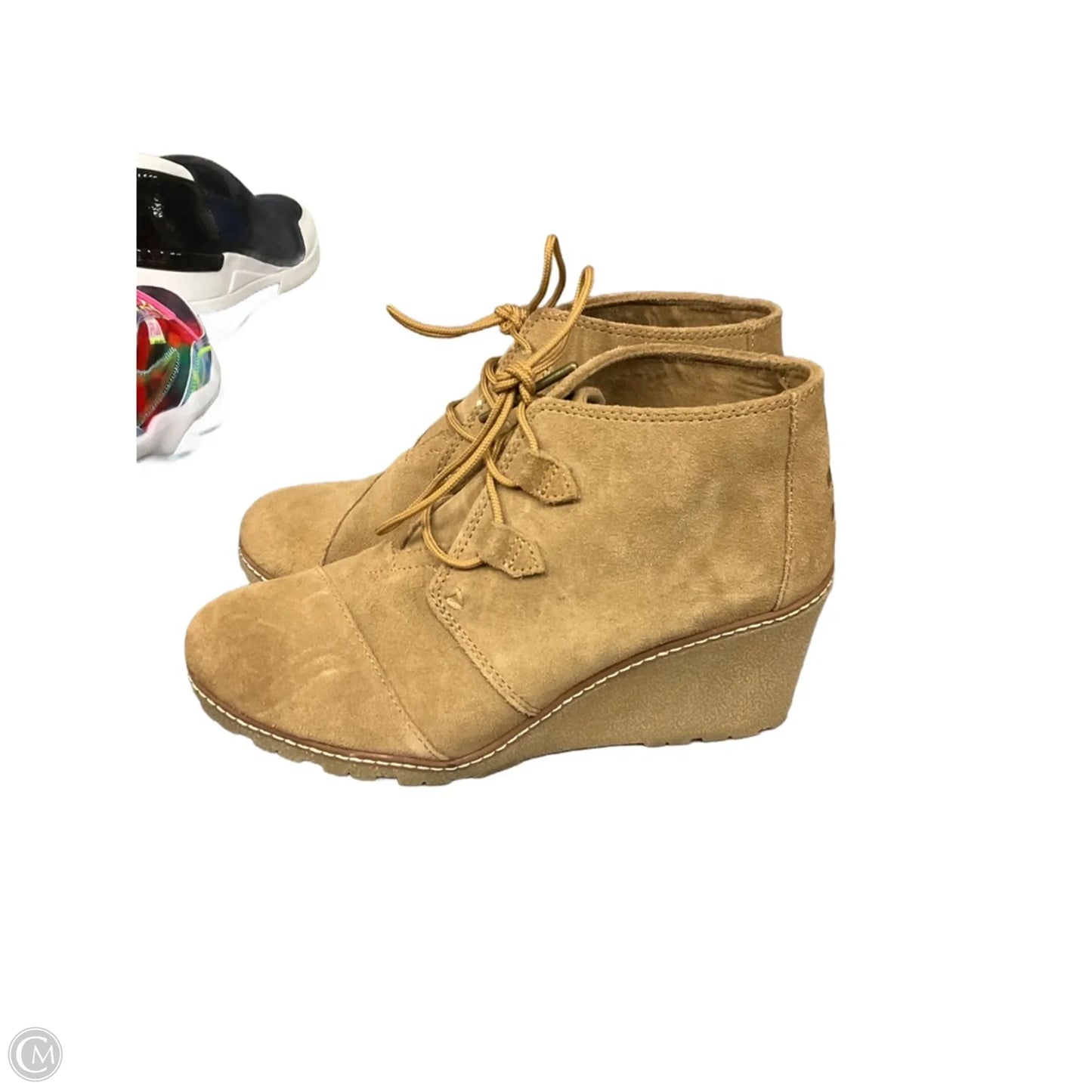 Boots Ankle Heels By Toms In Tan, Size: 9