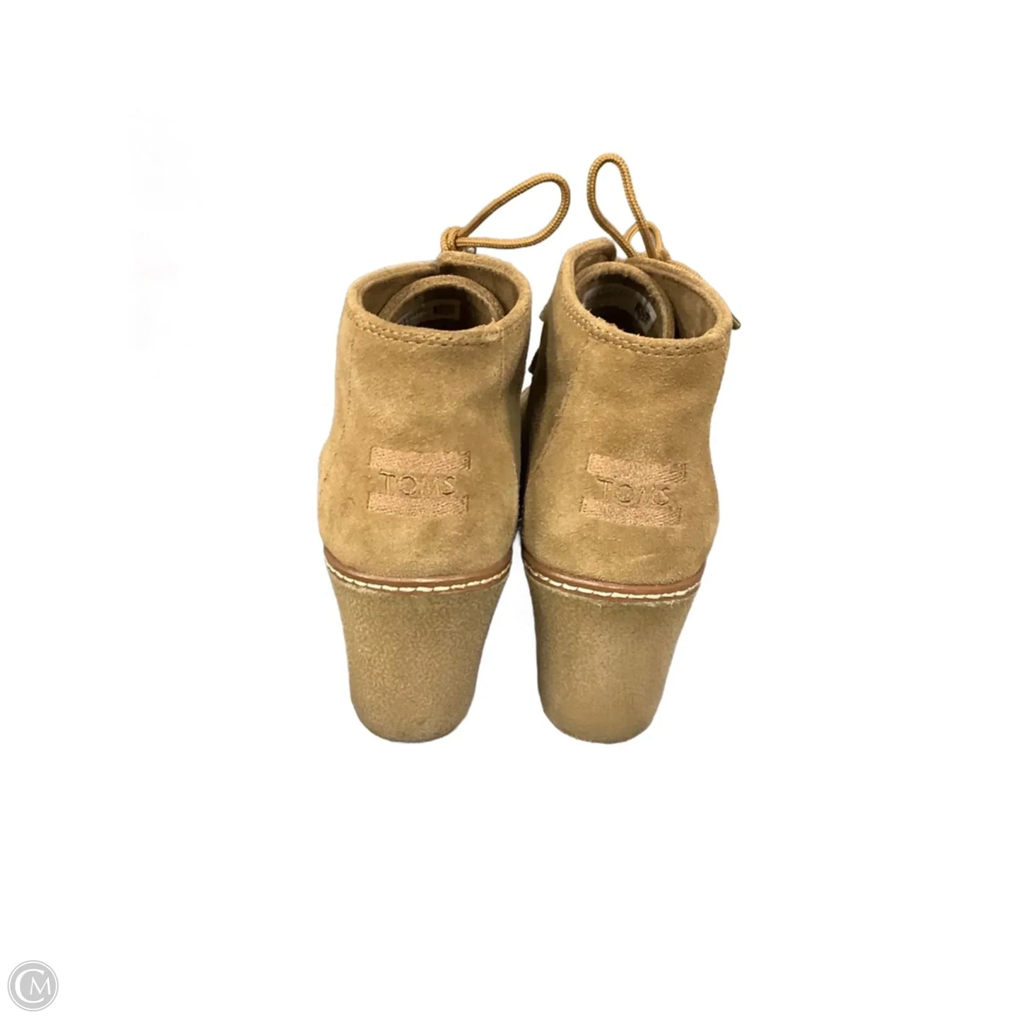 Boots Ankle Heels By Toms In Tan, Size: 9