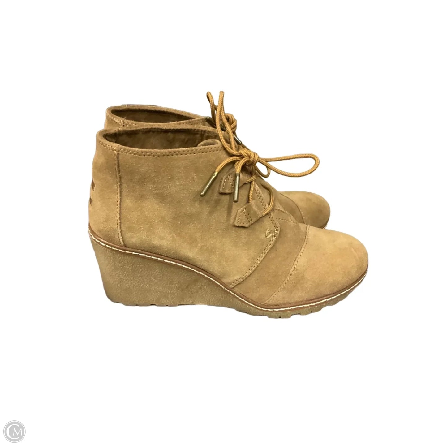 Boots Ankle Heels By Toms In Tan, Size: 9
