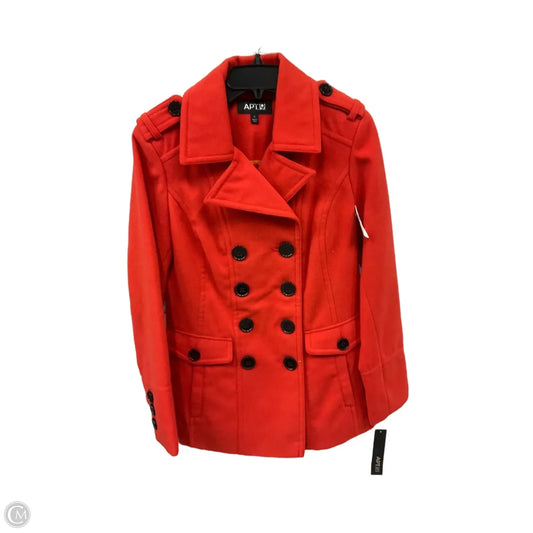 Coat Peacoat By Apt 9 In Orange, Size: M