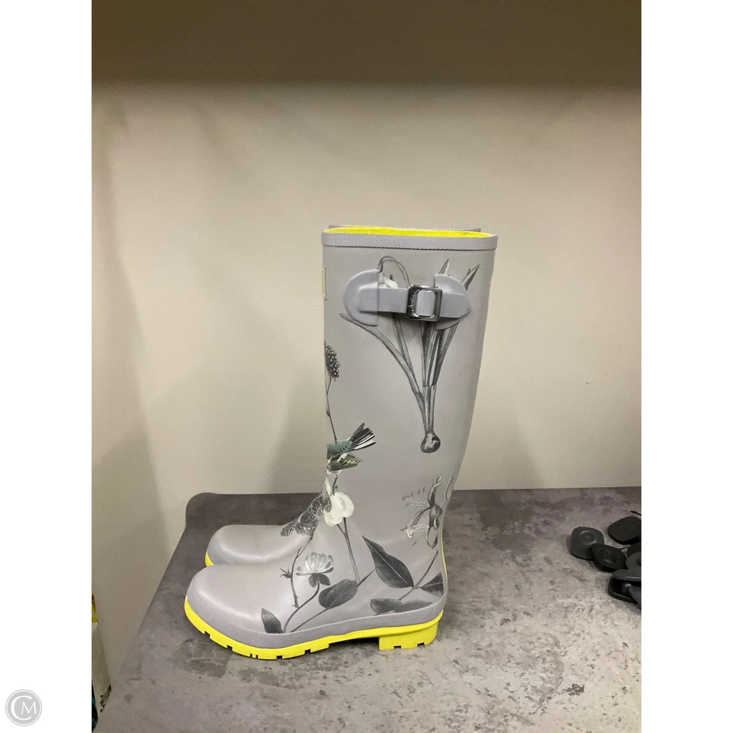 Boots Rain By Joules In Grey, Size: 9