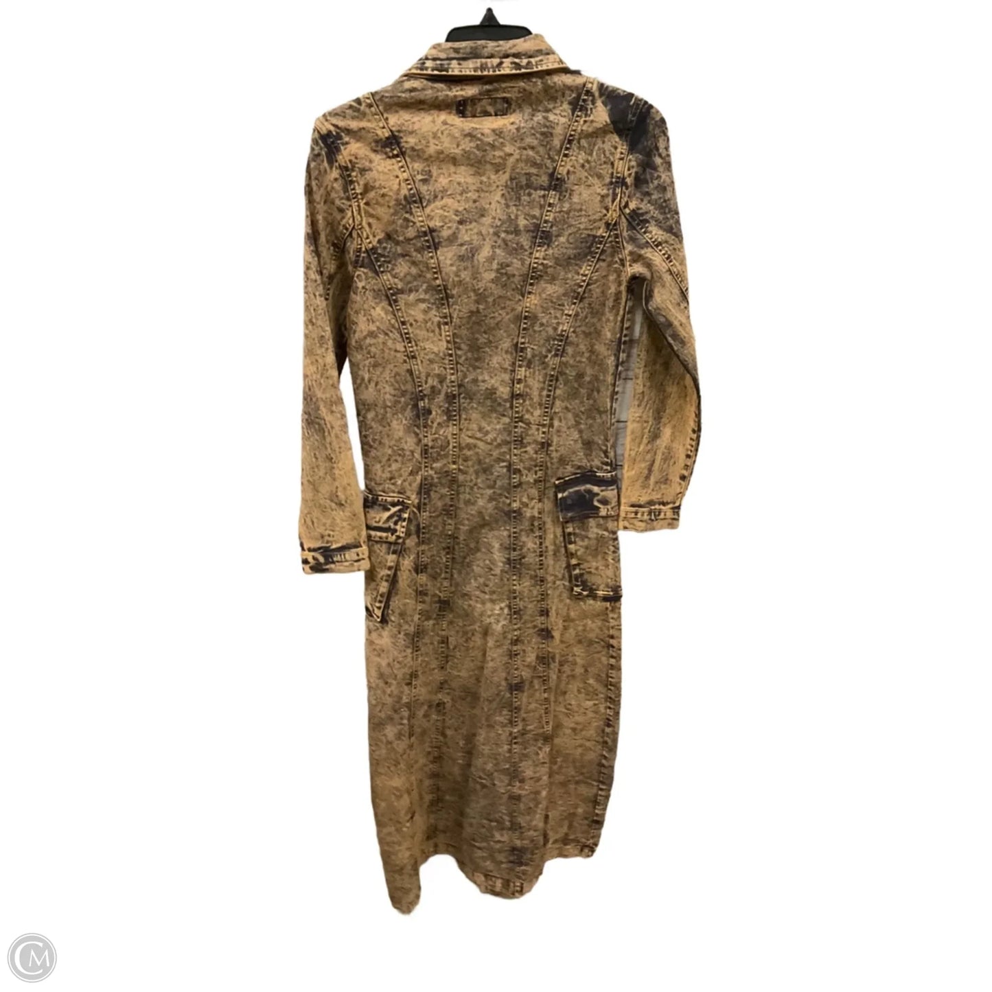 Dress Party Long By Clothes Mentor In Brown Denim, Size: S