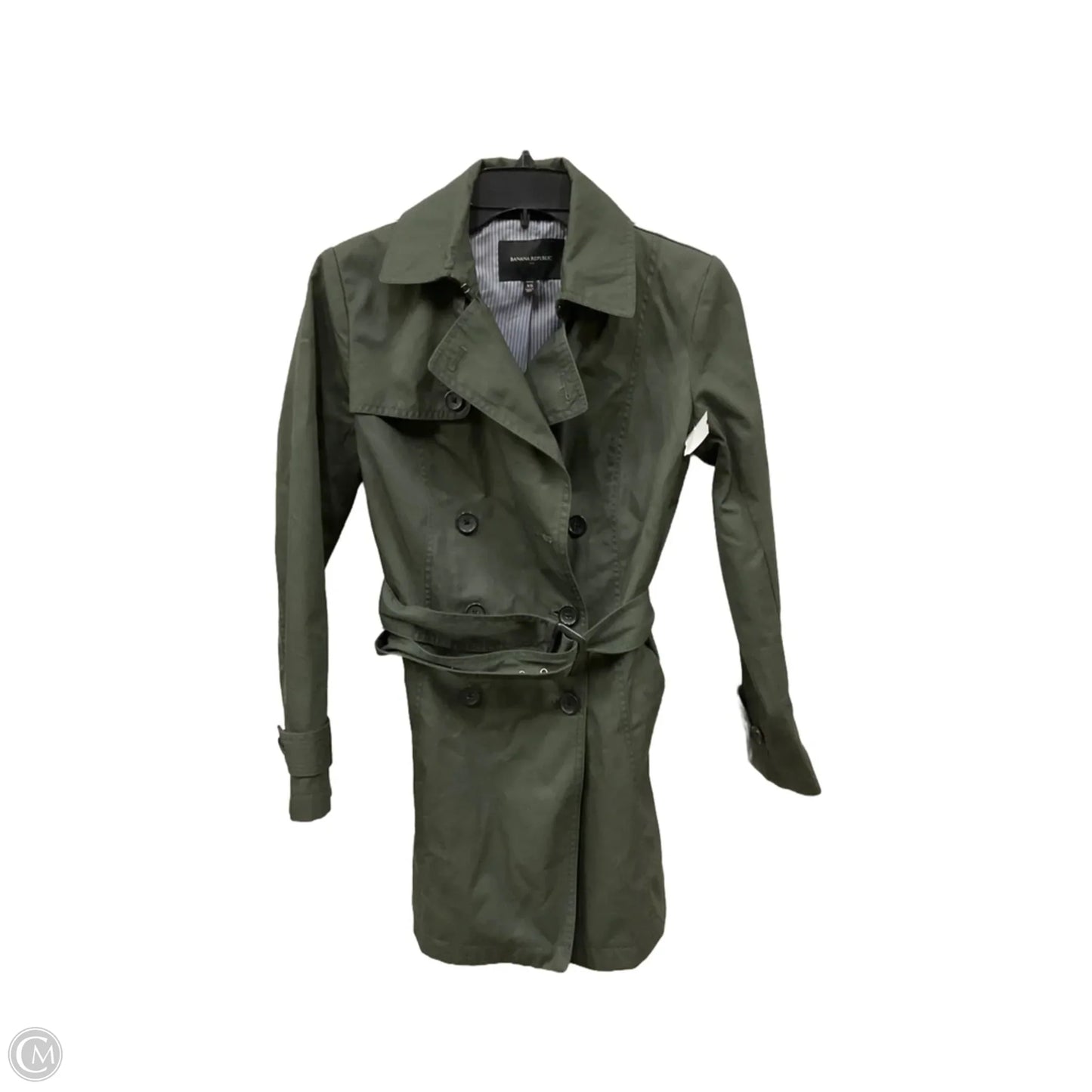 Coat Peacoat By Banana Republic In Green, Size: Xs