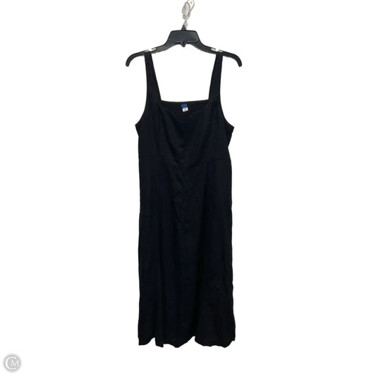 Dress Casual Maxi By Old Navy In Black, Size: L