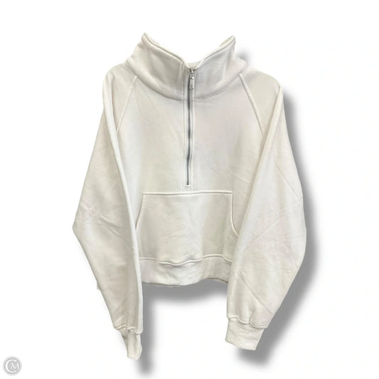 Athletic Sweatshirt Collar By Automet In White, Size: Xl