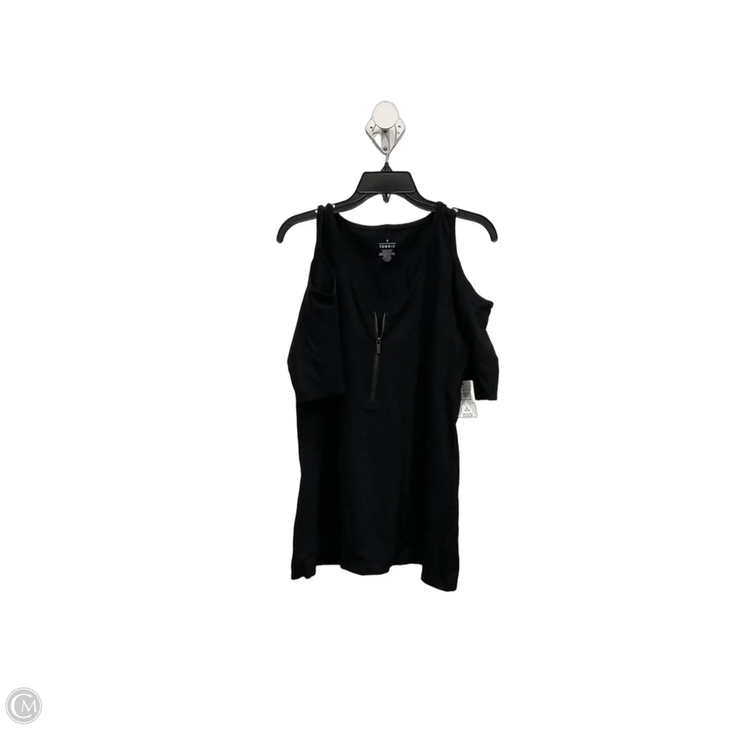 Top Short Sleeve By Torrid In Black, Size: L
