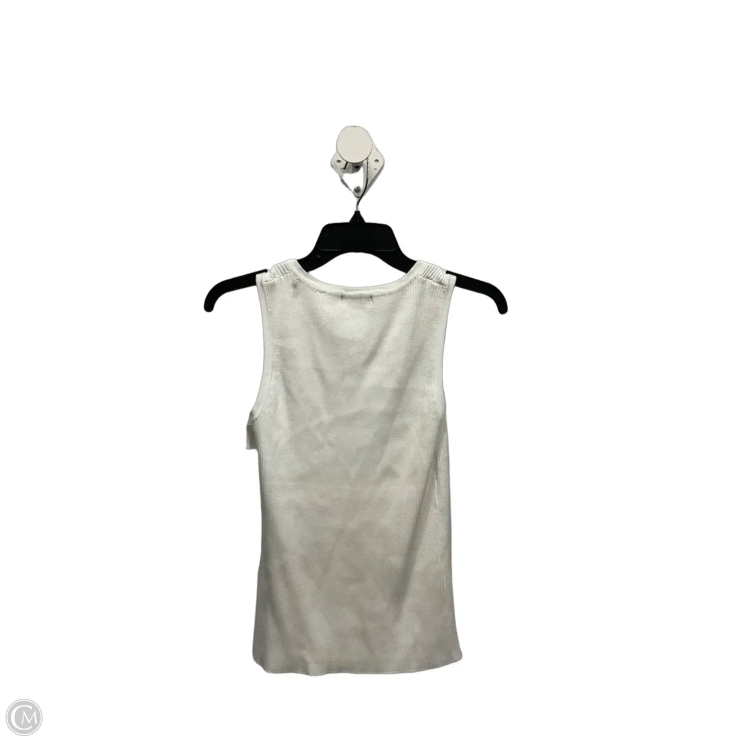 Top Sleeveless By Tahari In White, Size: S