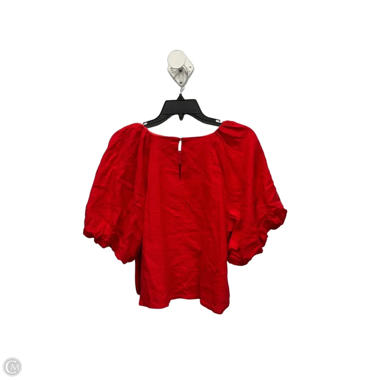 Top Short Sleeve By Dkny In Red, Size: M