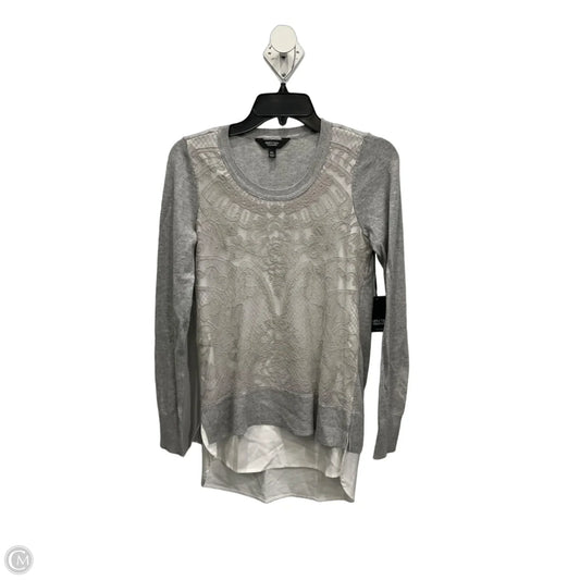 Top Long Sleeve By Simply Vera In Grey, Size: Sp