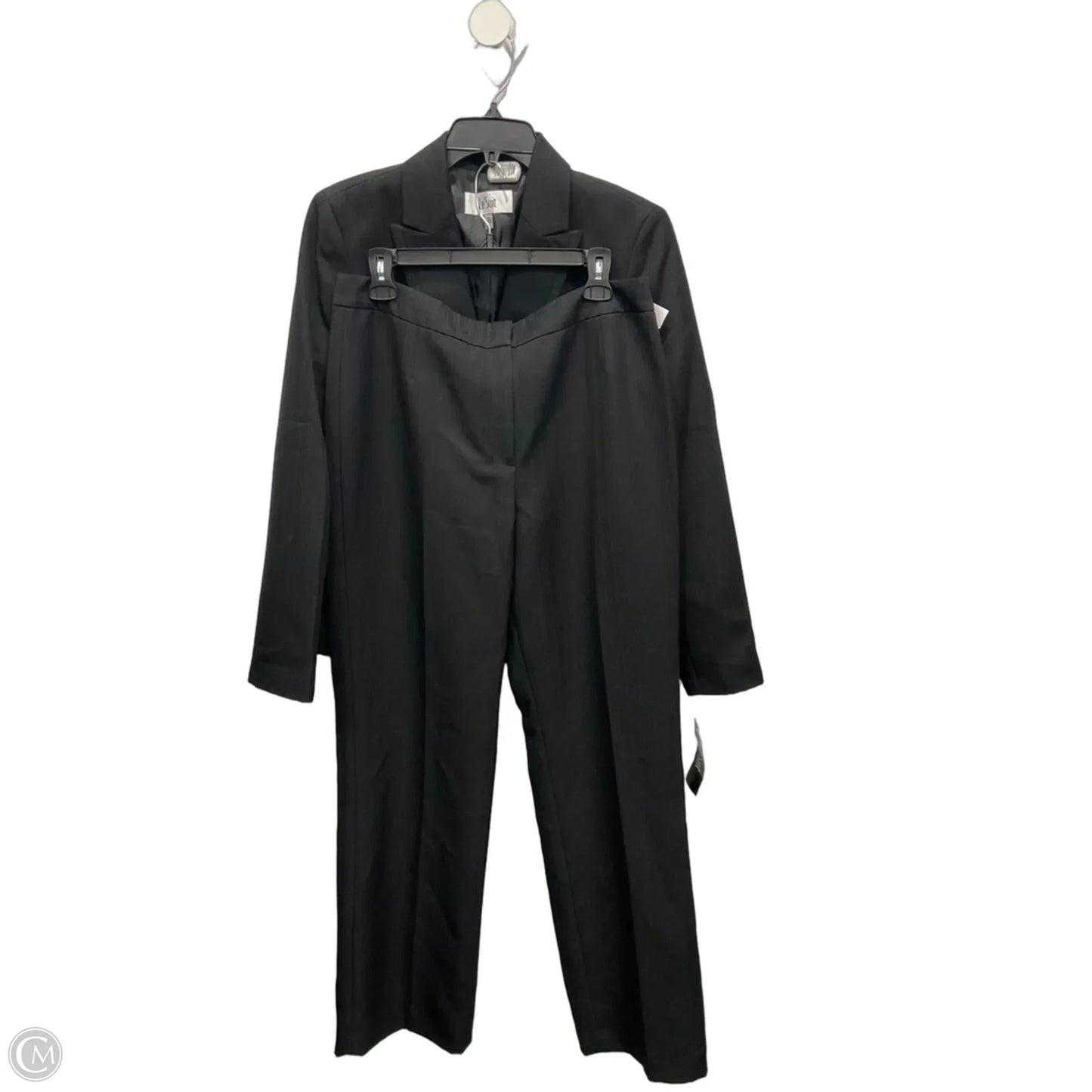 Pants Suit 2pc By Le Suit In Black, Size: 10