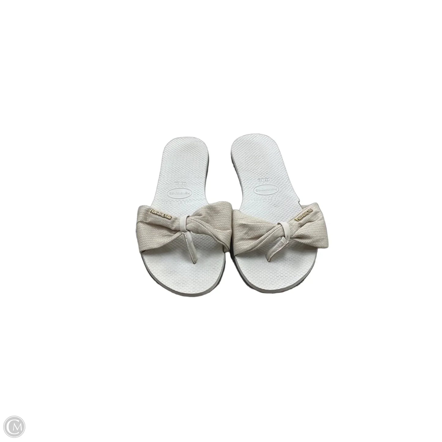 Shoes Flats By Havaianas In Gold, Size: 10