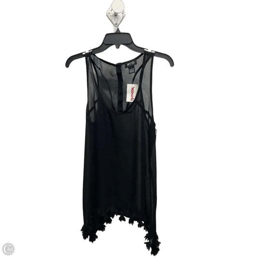 Top Sleeveless Basic By Clothes Mentor In Black, Size: L