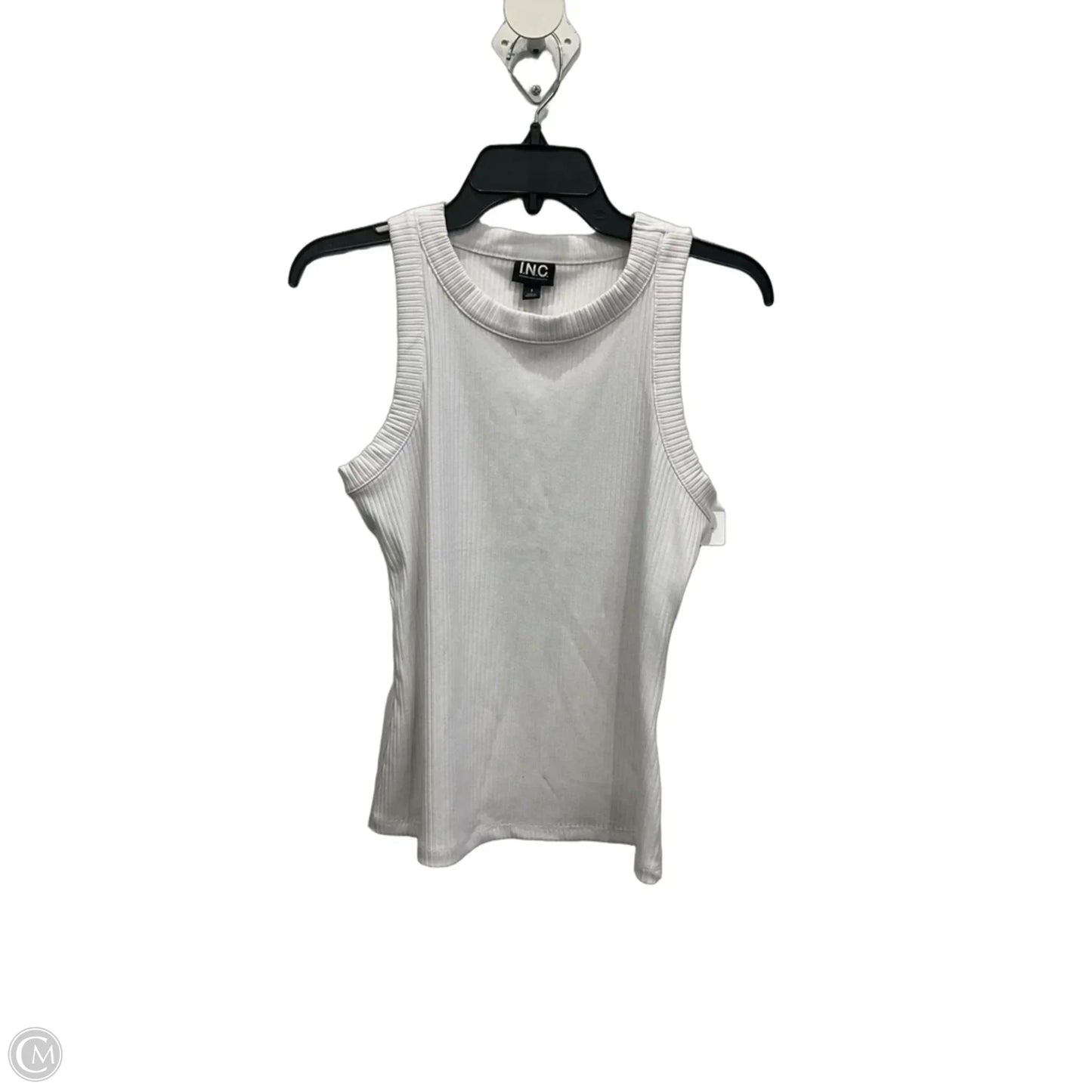 Top Sleeveless Basic By Inc In White, Size: S