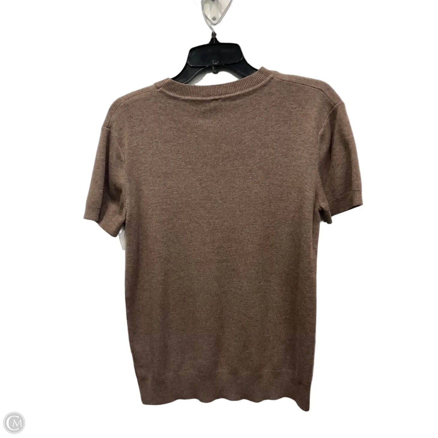 Top Short Sleeve Basic By Clothes Mentor In Brown, Size: M