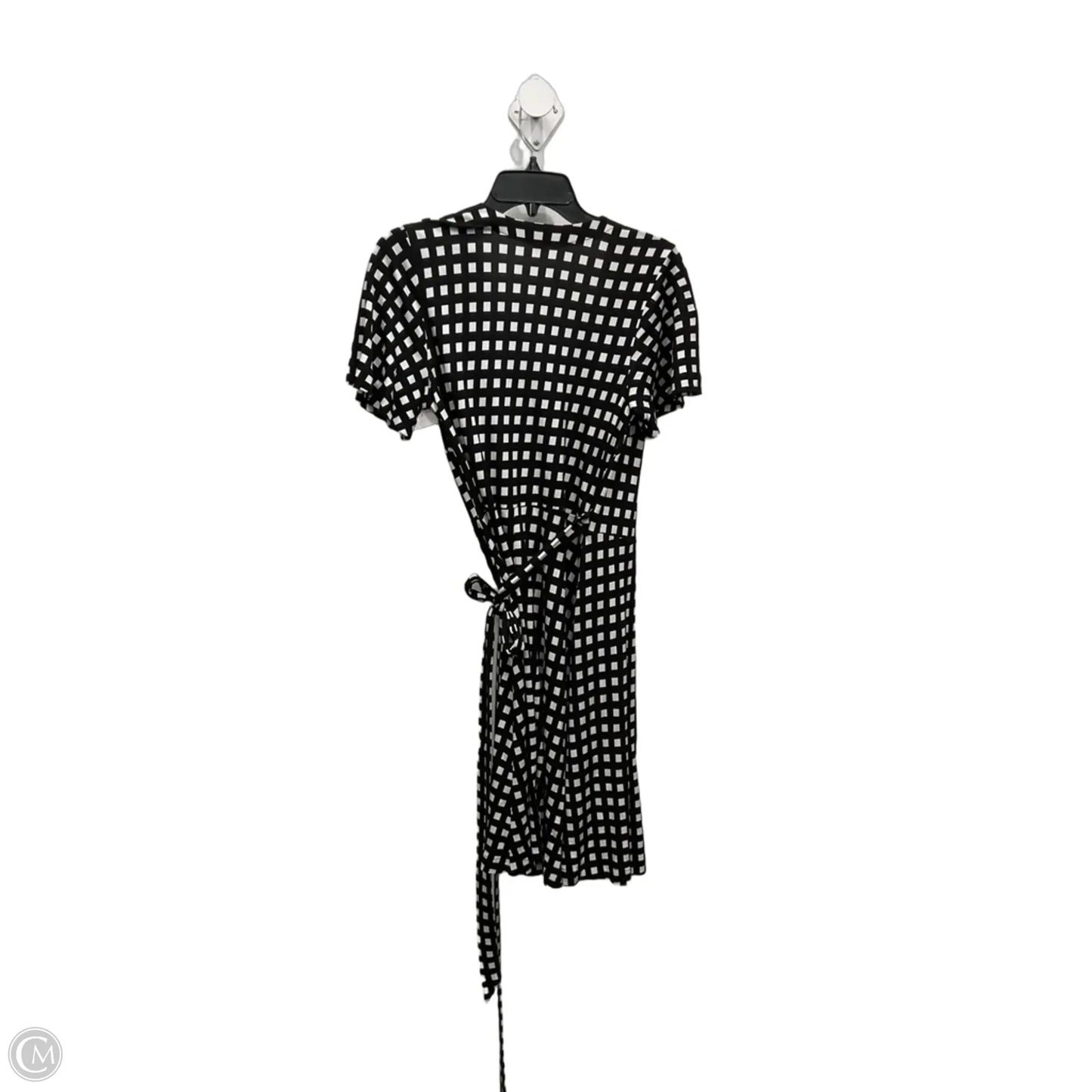 Dress Casual Midi By Ann Taylor In Black & White, Size: 10