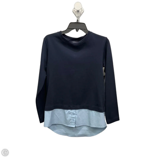 Athletic Top Long Sleeve Crewneck By Athleta In Navy, Size: S