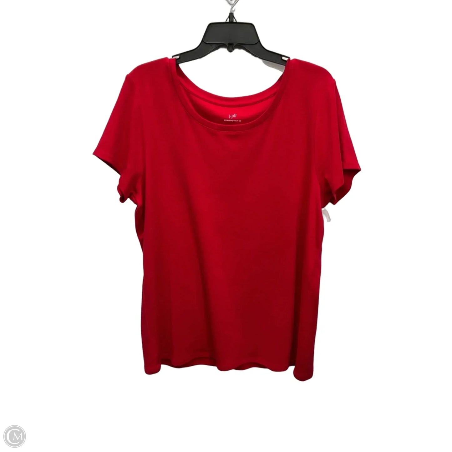 Top Short Sleeve Basic By J. Jill In Red, Size: Xl
