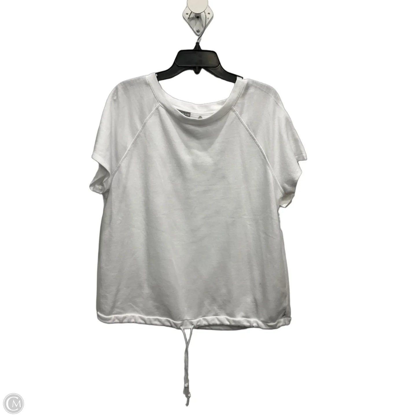 Top Short Sleeve Basic By Talbots In White, Size: 1x
