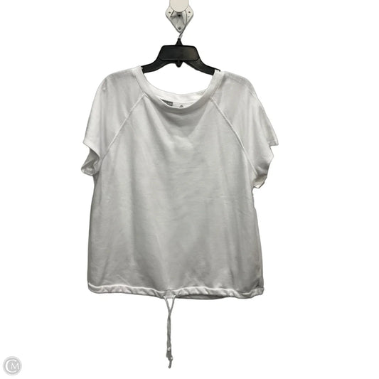Top Short Sleeve Basic By Talbots In White, Size: 1x