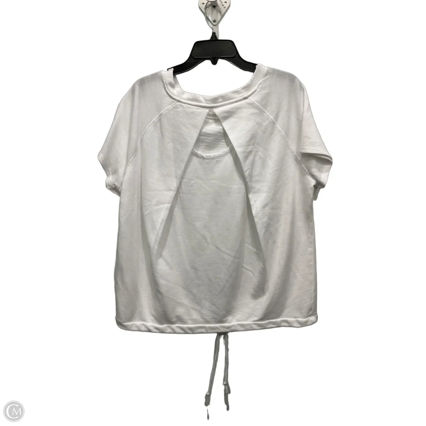Top Short Sleeve Basic By Talbots In White, Size: 1x