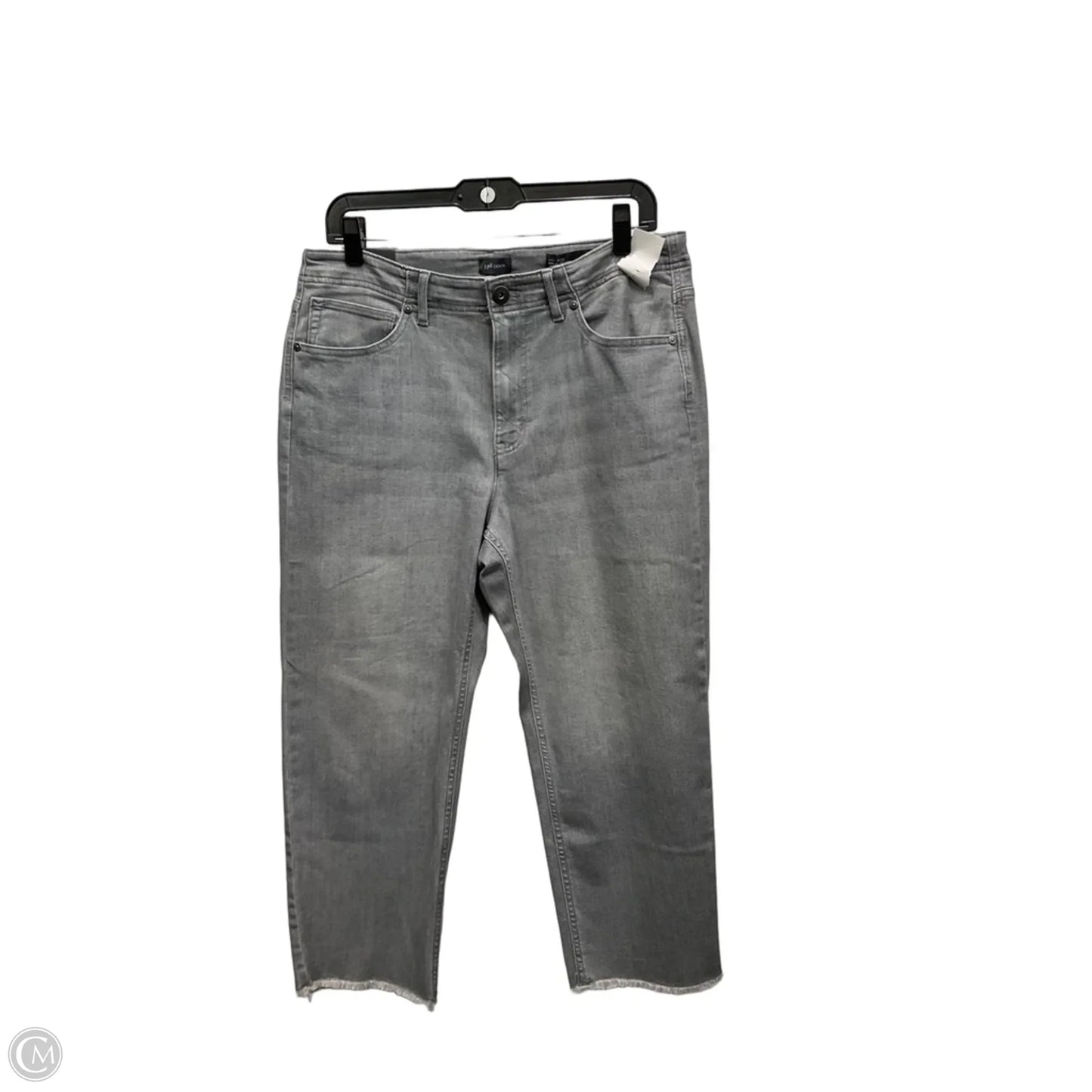 Jeans Cropped By J. Jill In Grey Denim, Size: 12