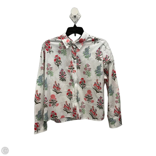 Blouse Long Sleeve By Talbots In Multi-colored, Size: L