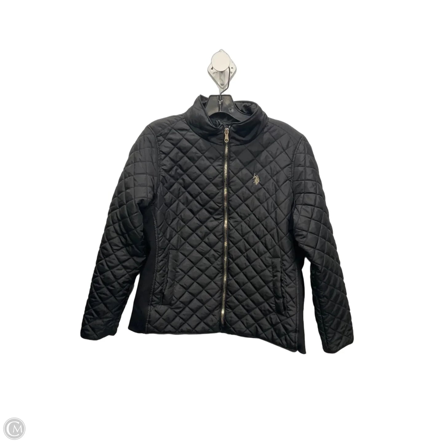 Coat Puffer & Quilted By Polo Ralph Lauren In Black, Size: L