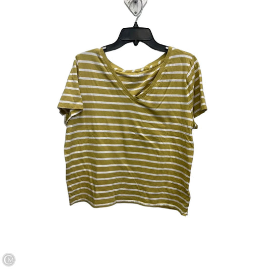 Top Short Sleeve By J. Crew In Striped Pattern, Size: L